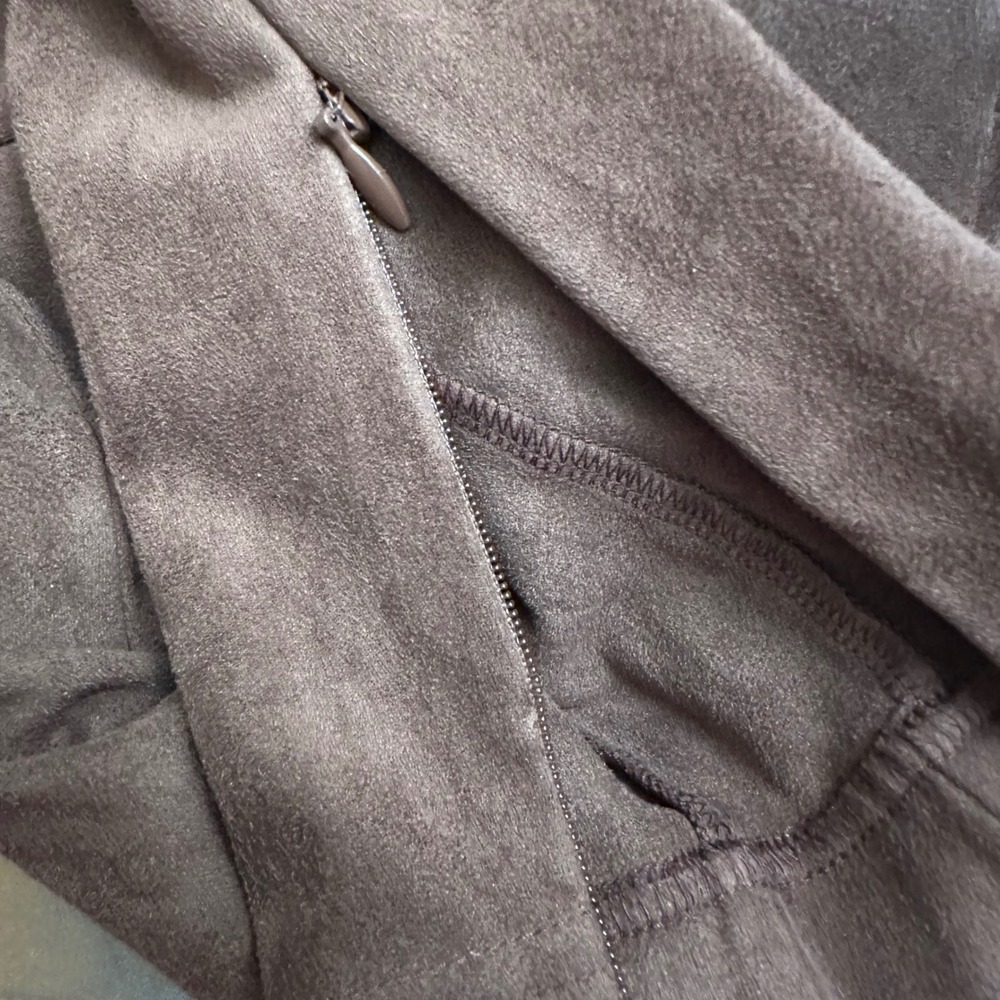 Sundance Brown Faux Suede Boho Ankle Pants Size 8 High Rise Stretch Trousers - Picture 10 of 10